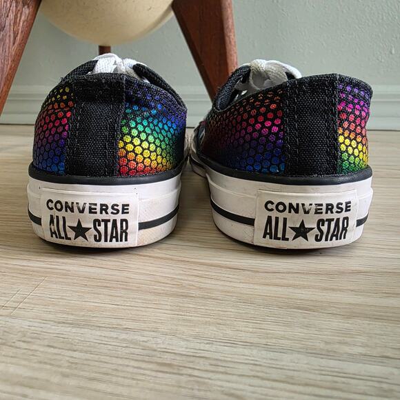 Converse Chuck Taylor All-Star Kaleidoscope Rainbow Low Top Sneakers Women Sz 6 - Picture 6 of 11